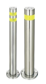 Stainless Steel Fixed Bollard GD 114mm diameter, 3mm thickness, 600mm height (Customisable)